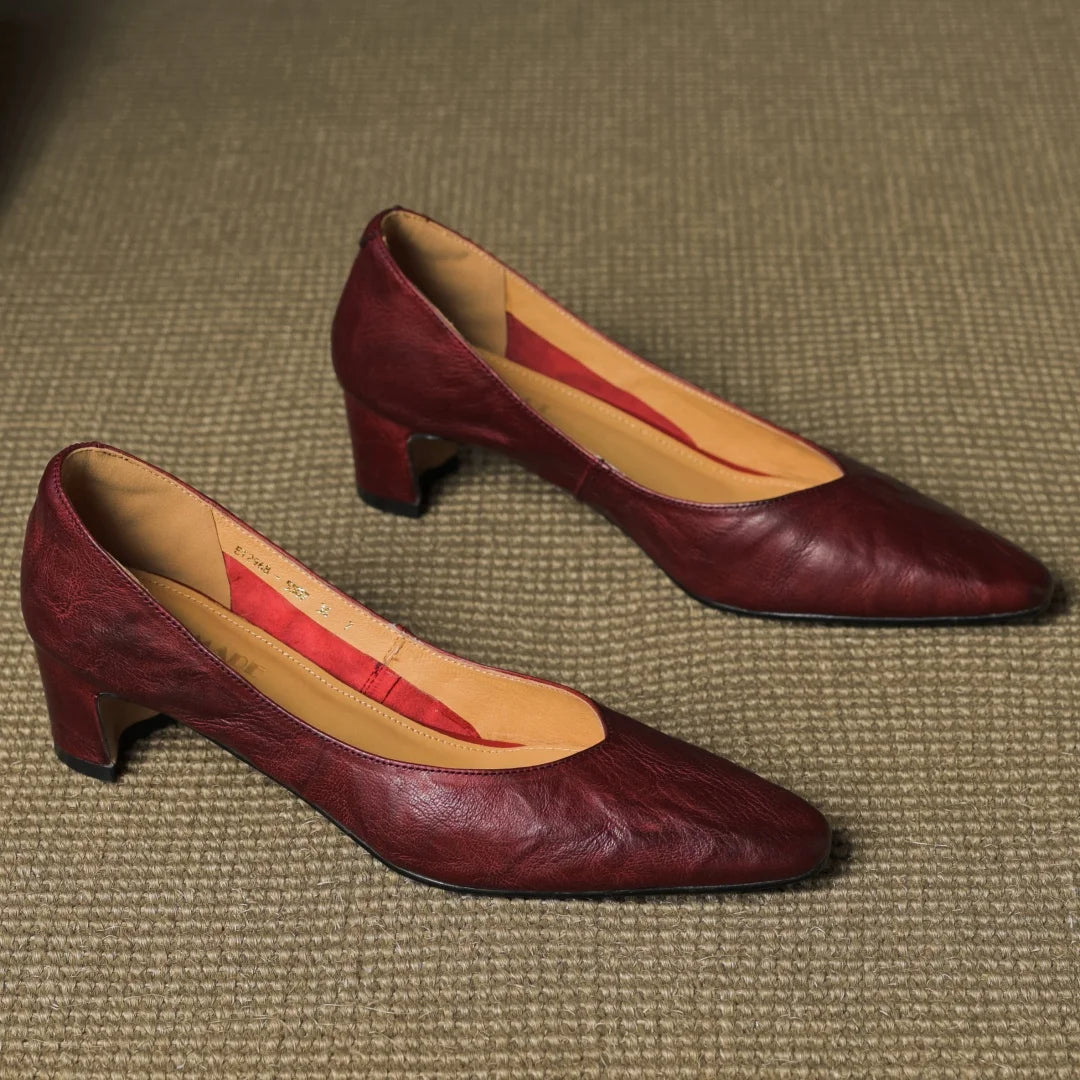 Trisha Leather Pumps