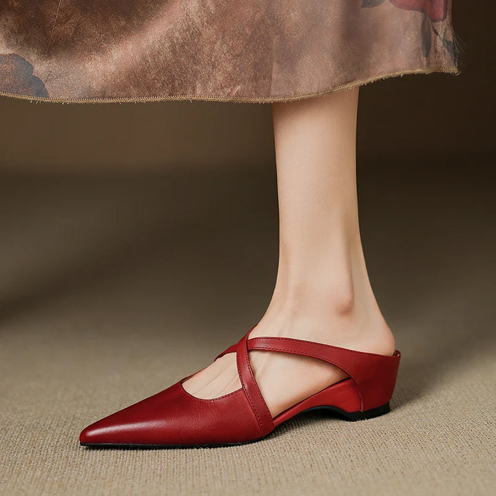 Rebecca Leather Mules