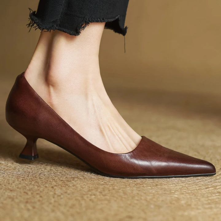 Martina Genuine Leather Pumps