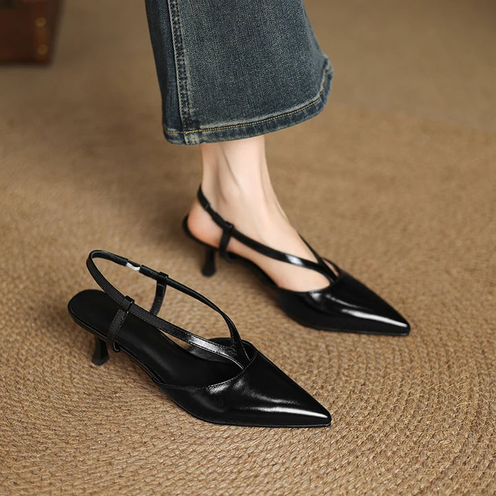 Jamila Genuine Leather Pumps