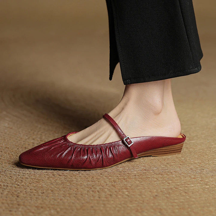 Simona Leather Mules