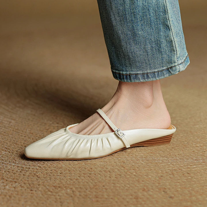 Simona Leather Mules