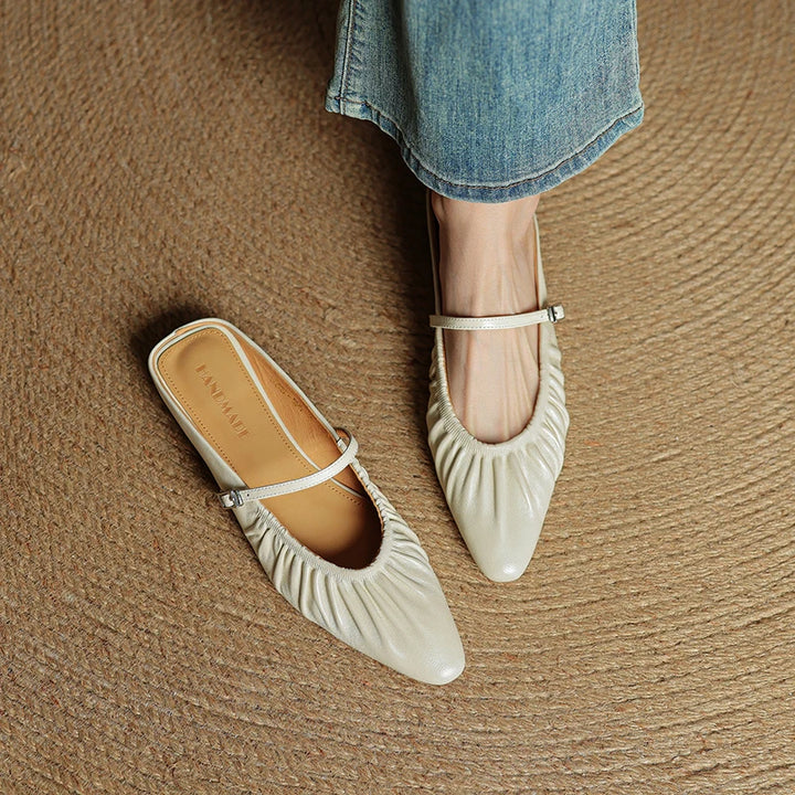Simona Leather Mules