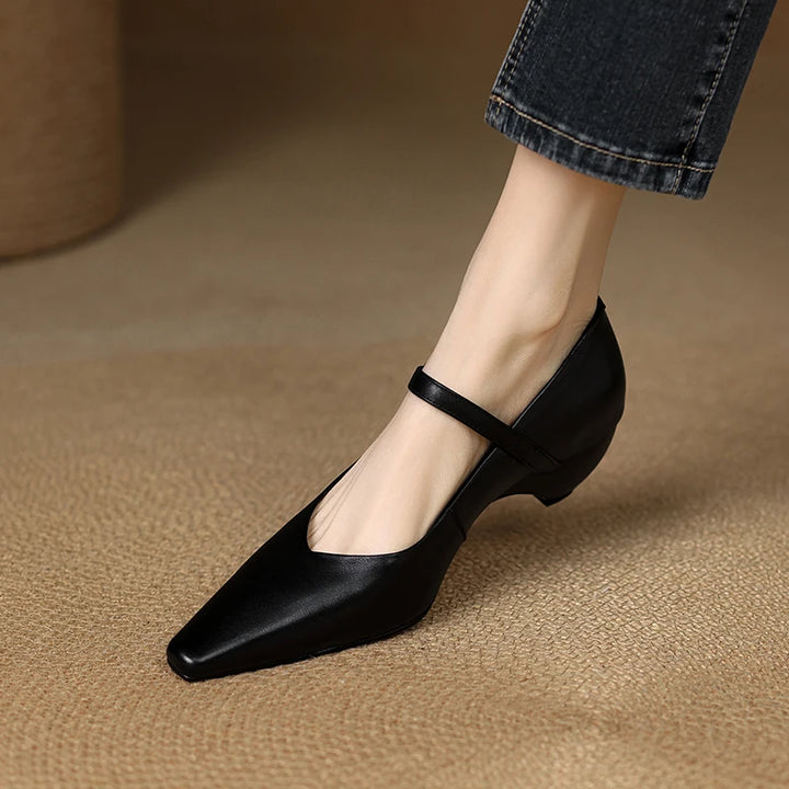 Helena Genuine Leather Pumps