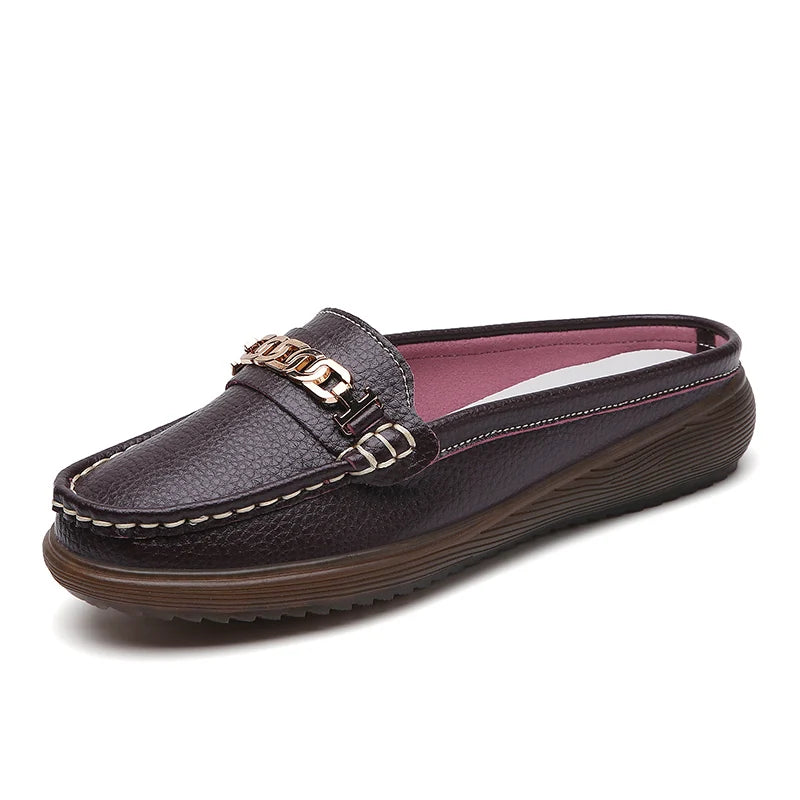 Anabella Leather Mules
