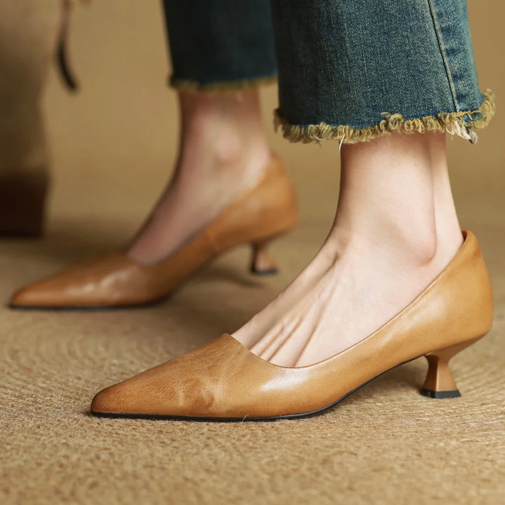 Martina Genuine Leather Pumps