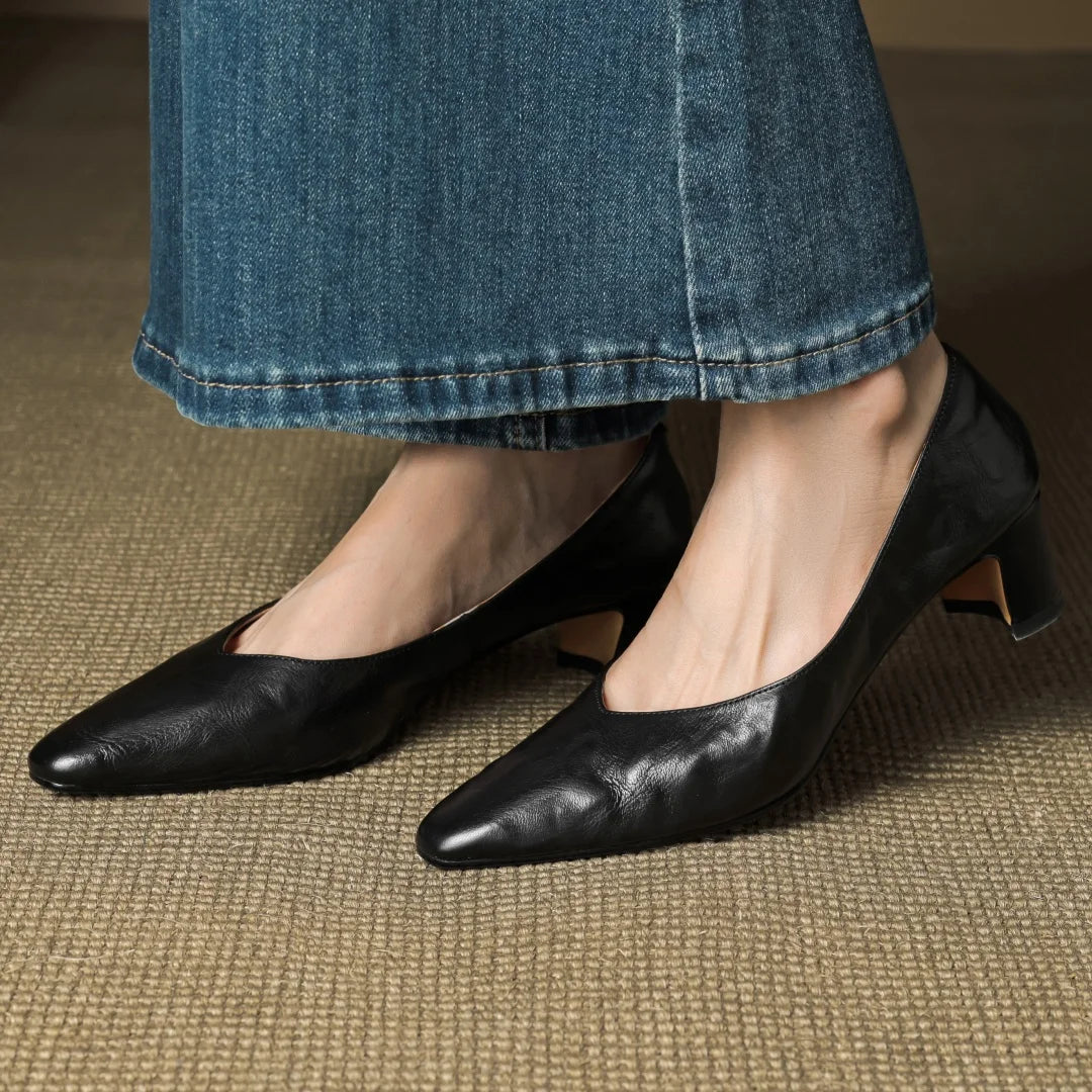 Trisha Leather Pumps