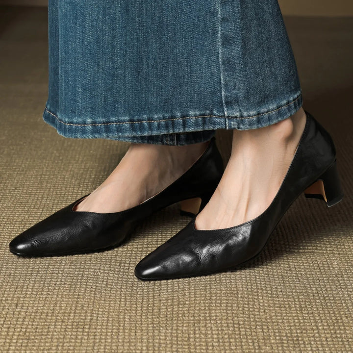 Trisha Leather Pumps
