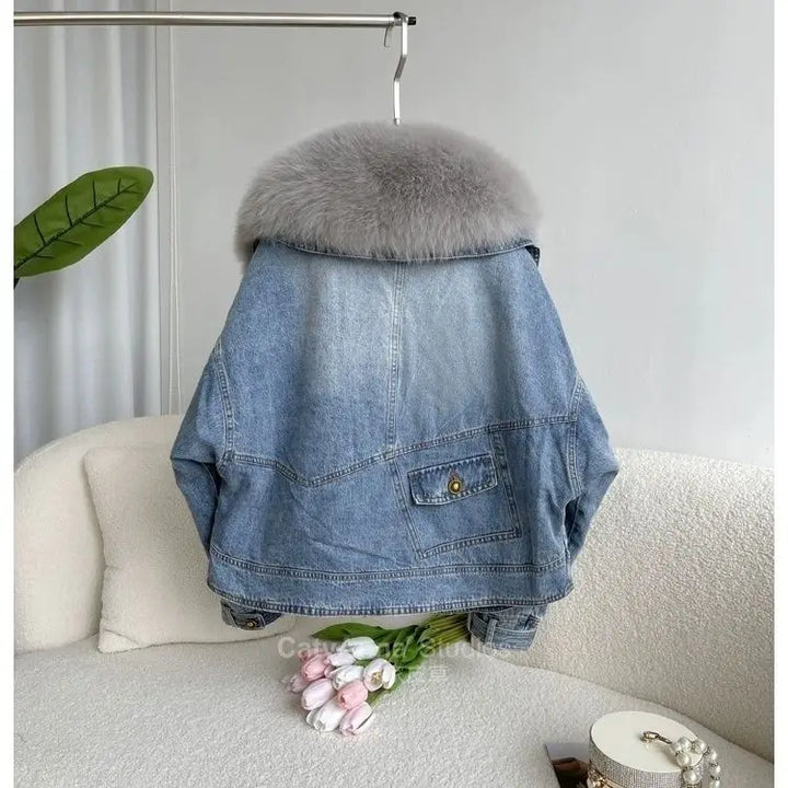 Megan Detachable Denim Coat