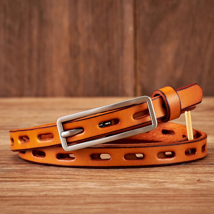 Skinny Leather Belt