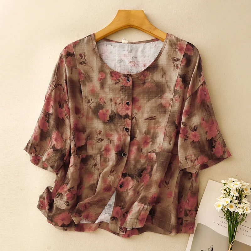 Jamila Linen Blouse