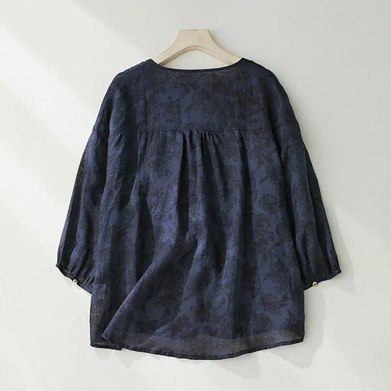 Aleena Linen Blouse