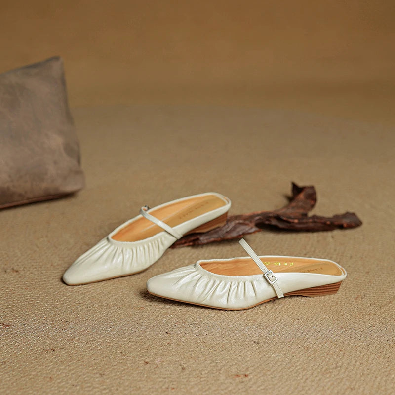Simona Leather Mules
