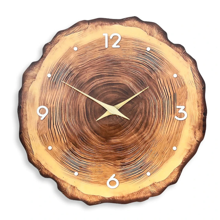 Wood Grain Wall Clock