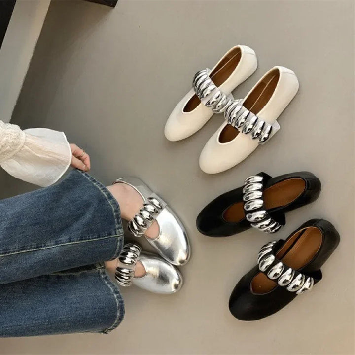 Briana Metal Buckle Shoes