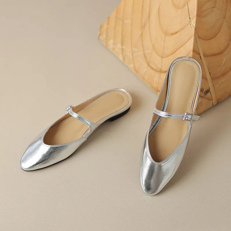 Rosalind Genuine Leather Mules