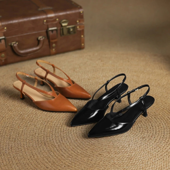 Jamila Genuine Leather Pumps