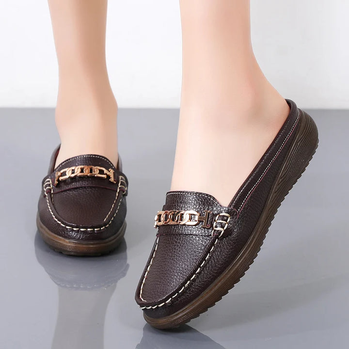 Anabella Leather Mules
