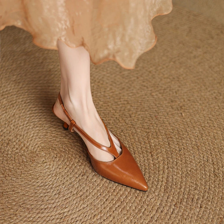 Jamila Genuine Leather Pumps