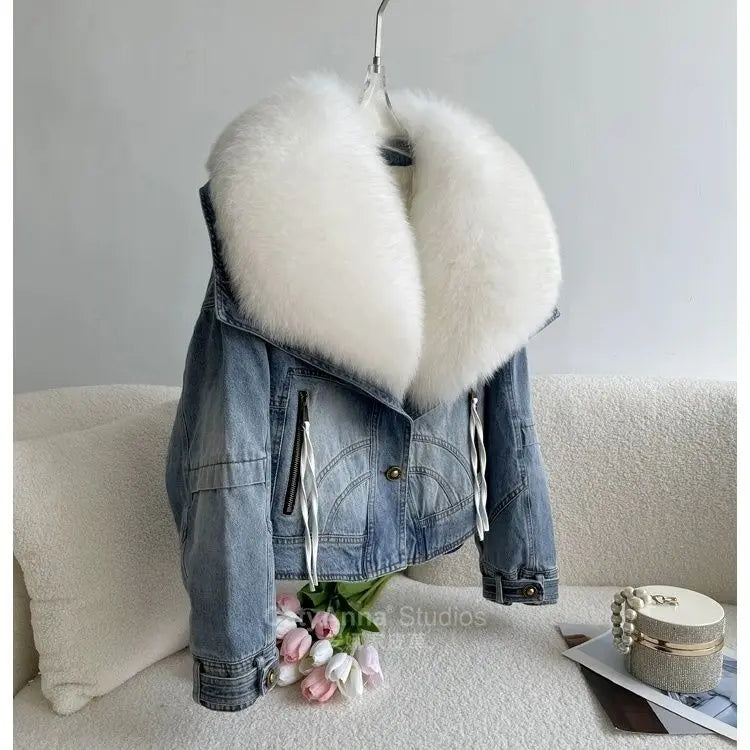 Megan Detachable Denim Coat