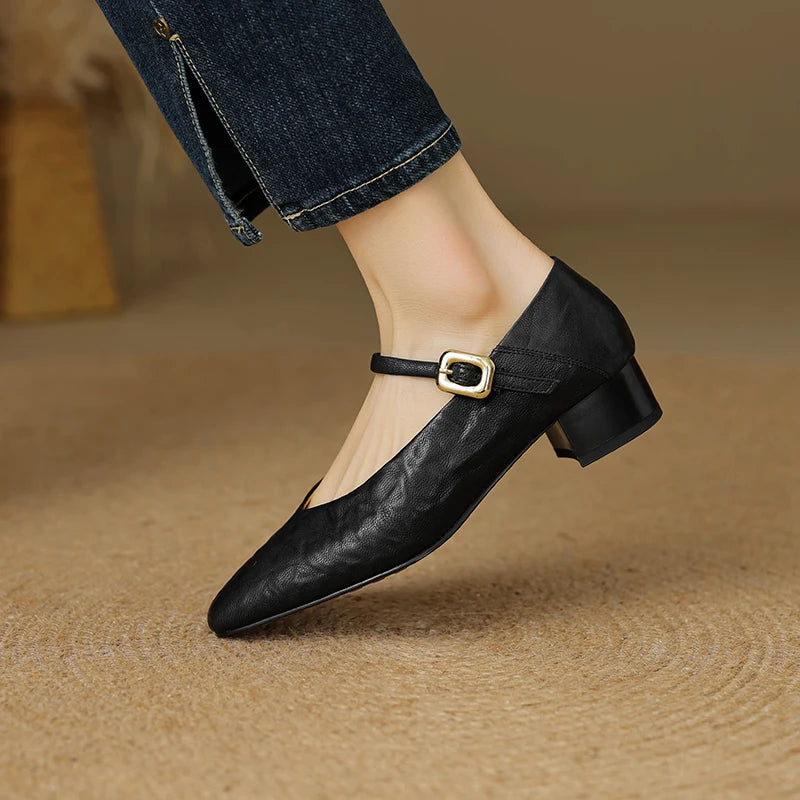 Margaret Leather Pumps