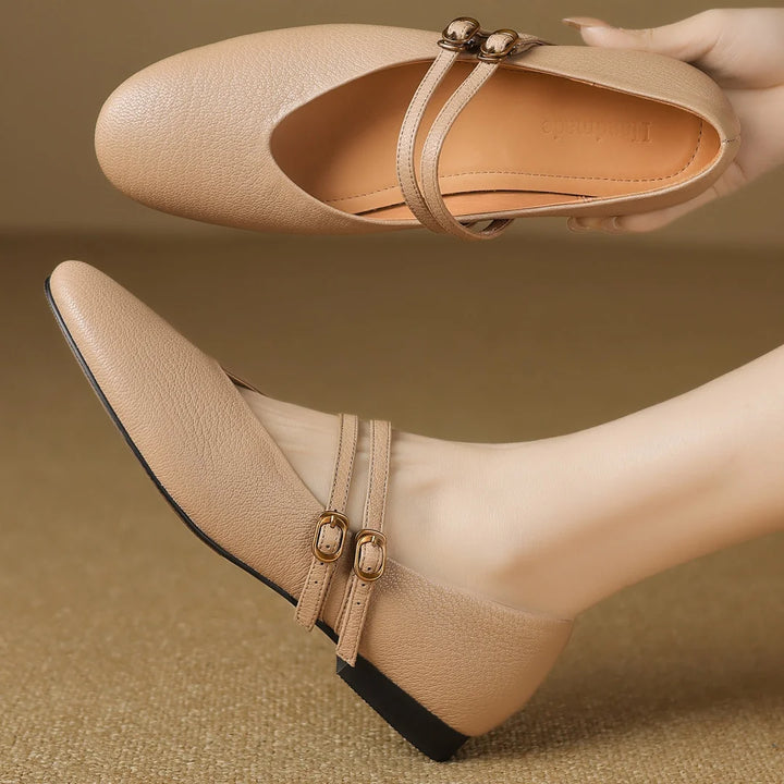 Lysandra Leather Ballet Flats
