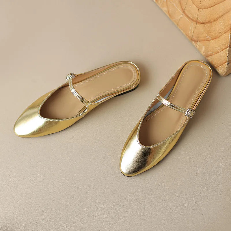 Rosalind Genuine Leather Mules