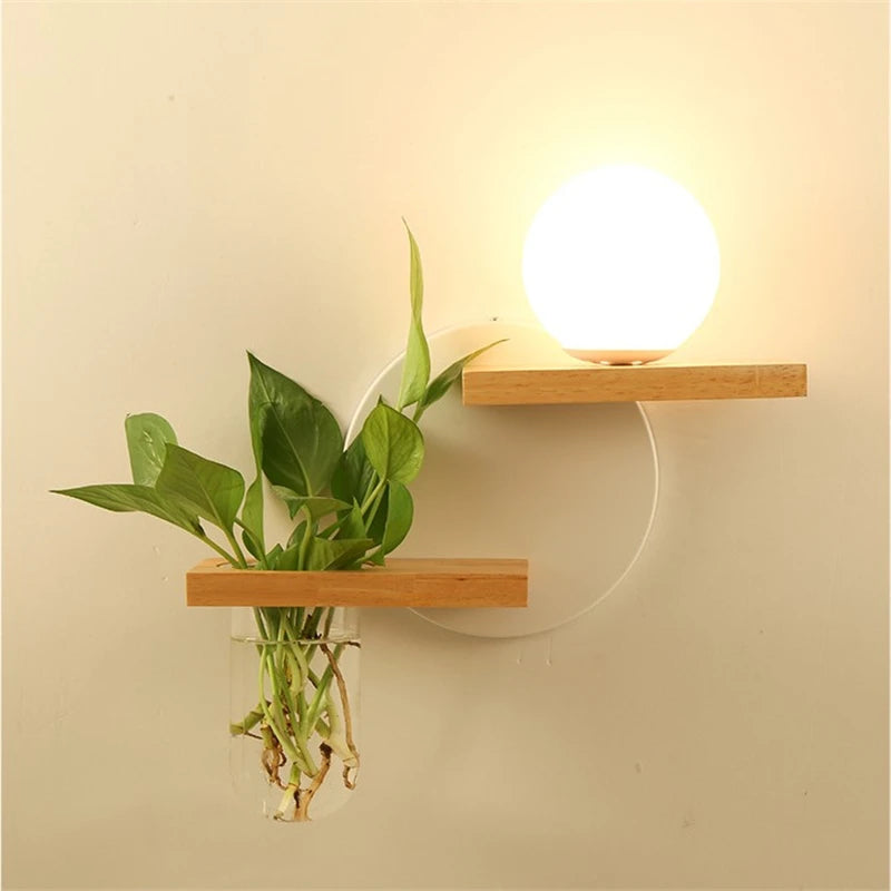 Sconce Wooden Lamp