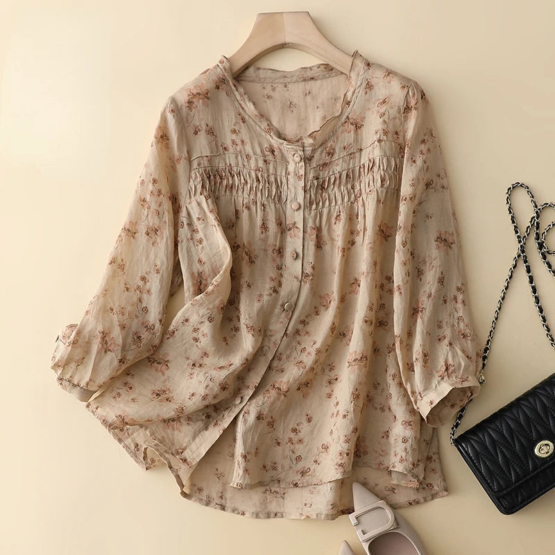 Orlinda Linen Blouse