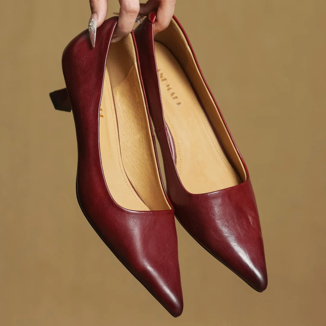 Martina Genuine Leather Pumps