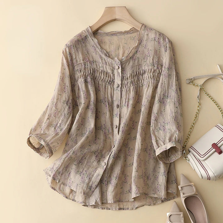 Orlinda Linen Blouse