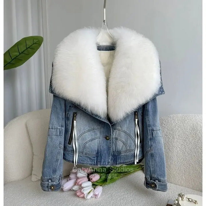 Megan Detachable Denim Coat