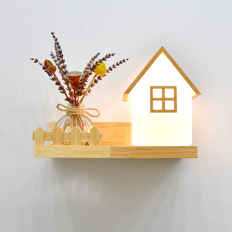 Sconce Wooden Lamp