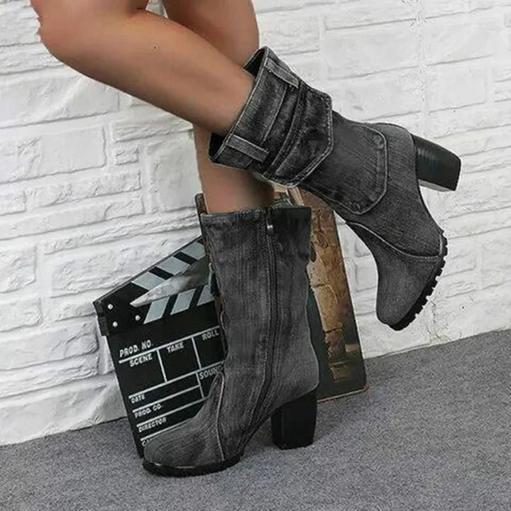 Christina Denim Boots