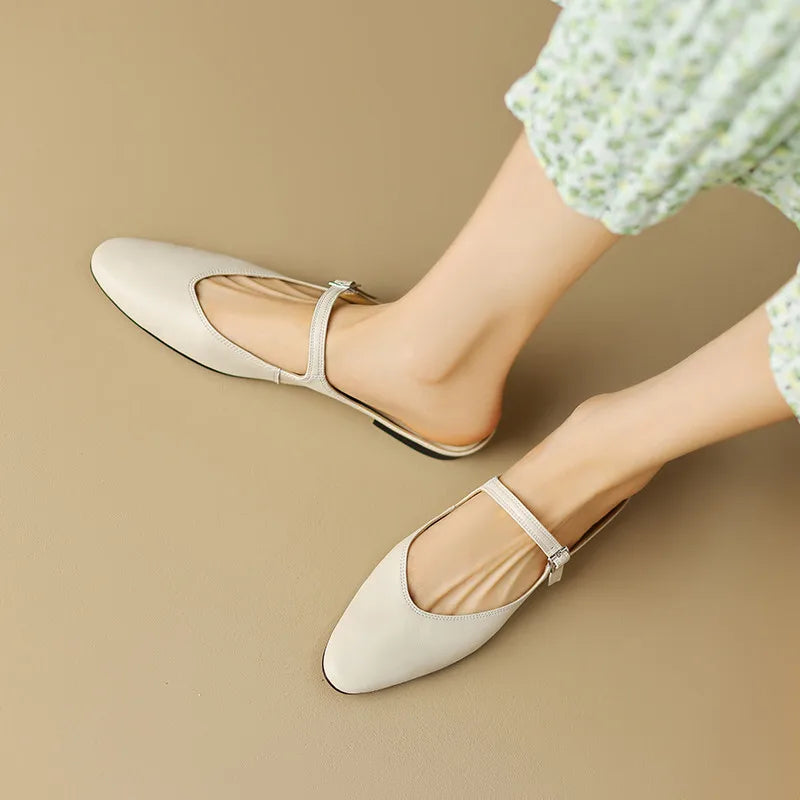 Rosalind Genuine Leather Mules