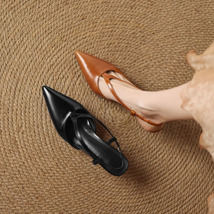 Jamila Genuine Leather Pumps