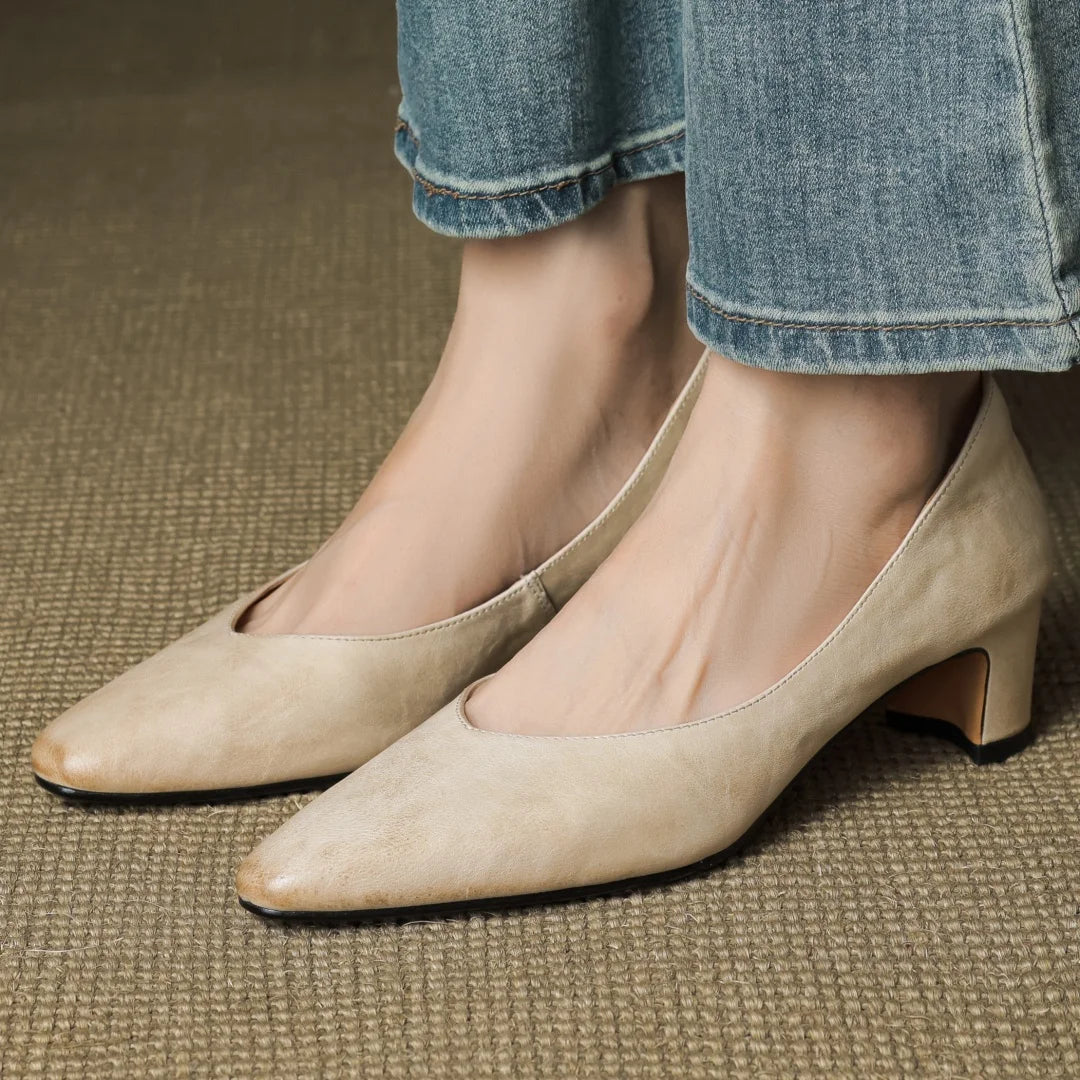 Trisha Leather Pumps
