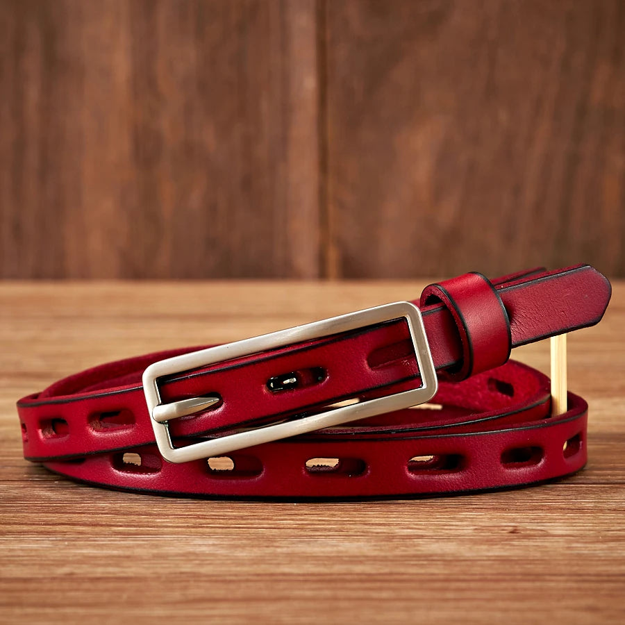 Skinny Leather Belt