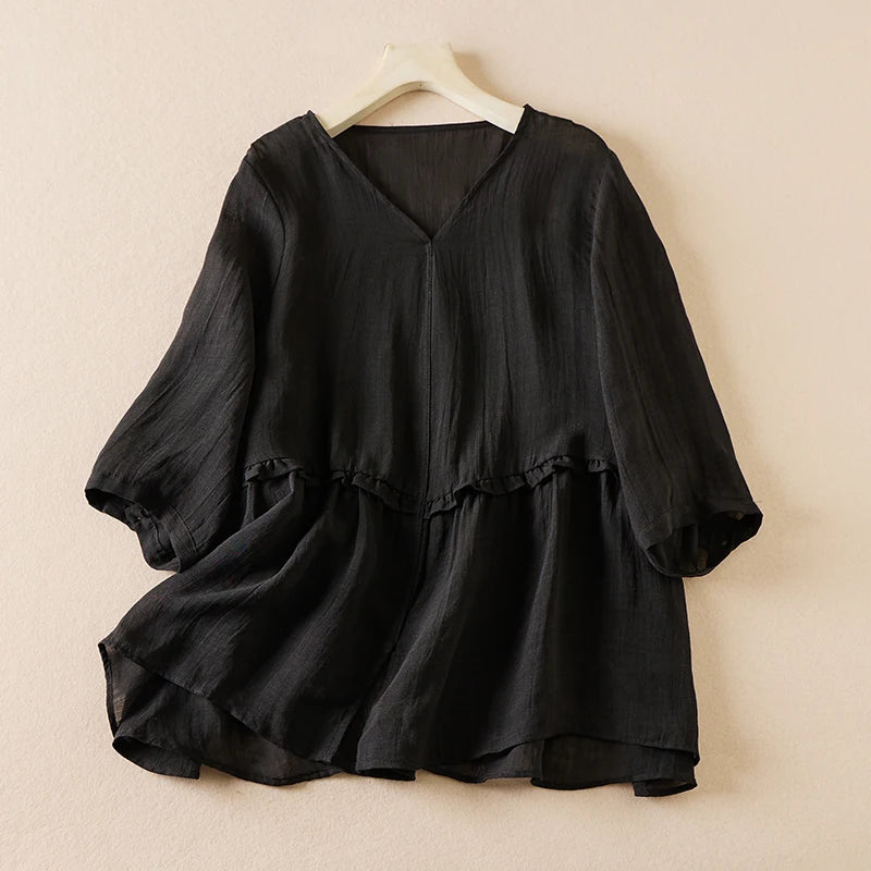 Britney Linen Blouse