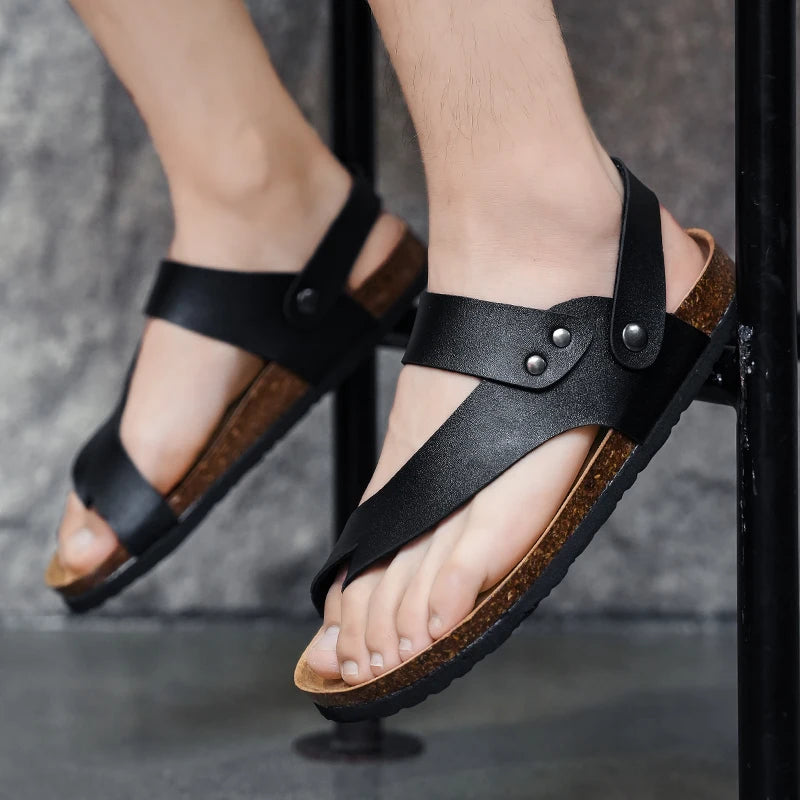 Vento Leather Slides