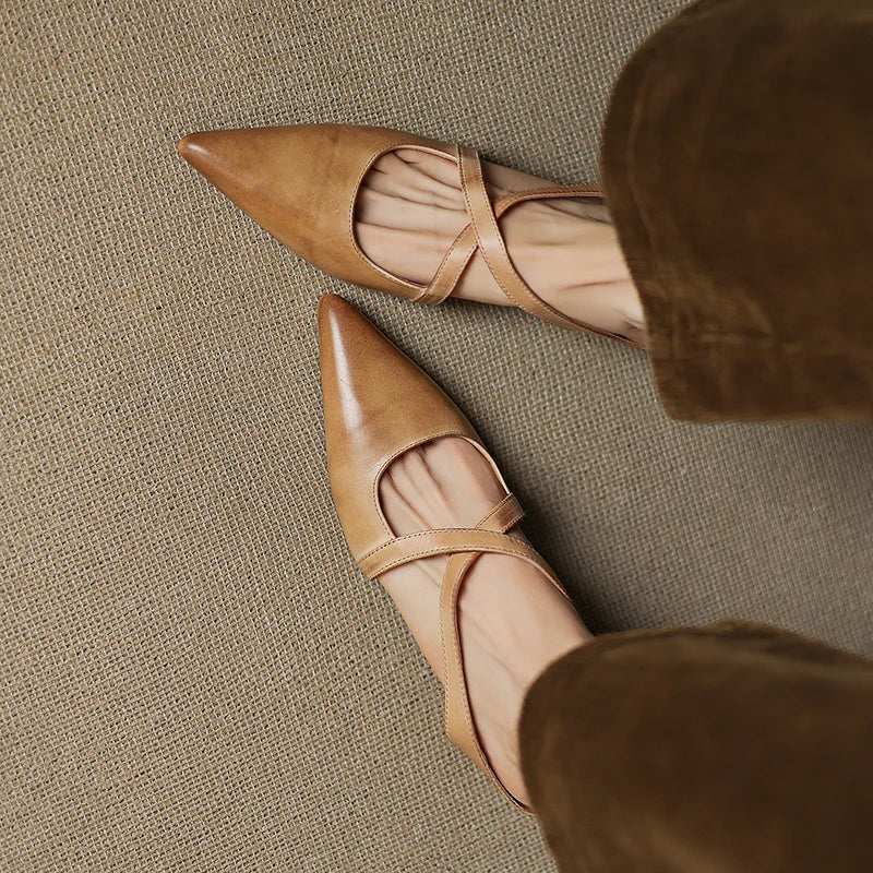 Rebecca Leather Mules