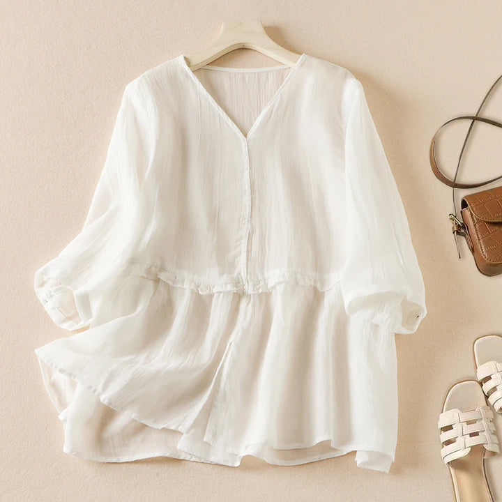 Britney Linen Blouse
