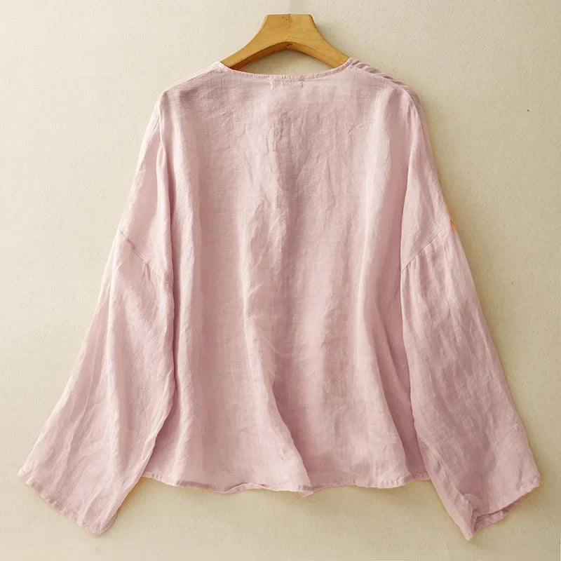 Amanda Linen Blouse