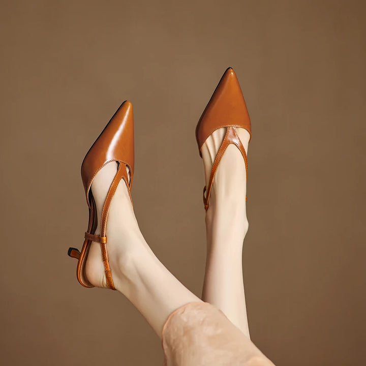 Jamila Genuine Leather Pumps