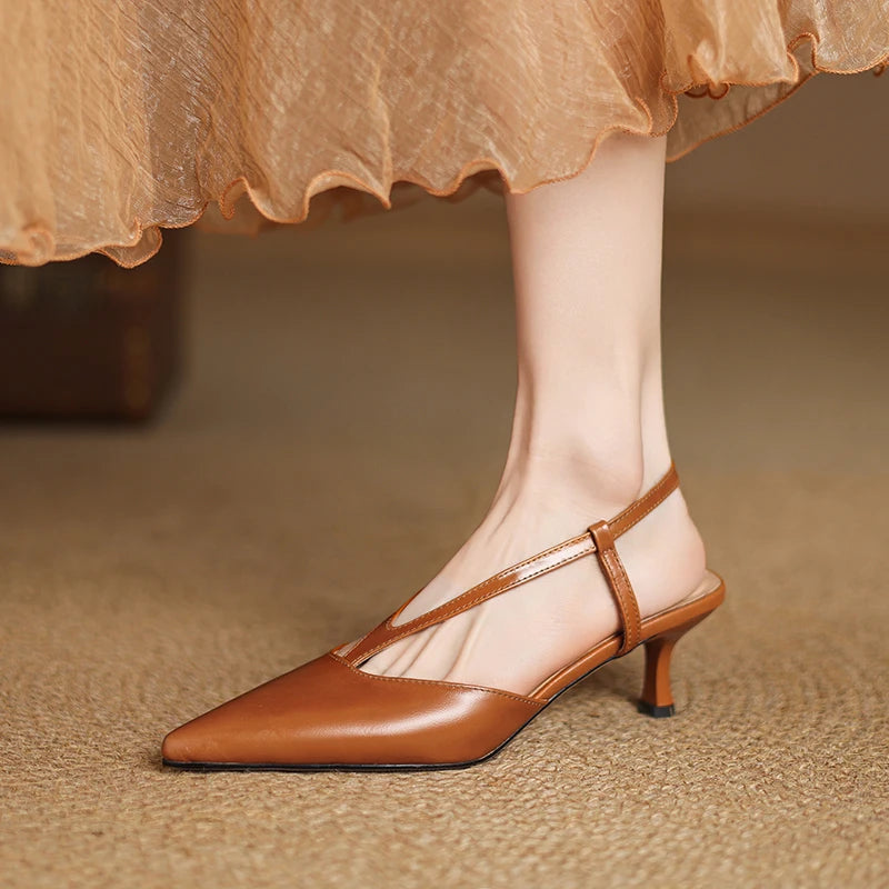 Jamila Genuine Leather Pumps