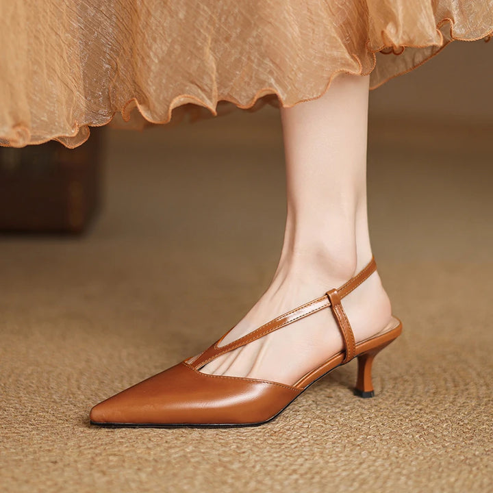 Jamila Genuine Leather Pumps