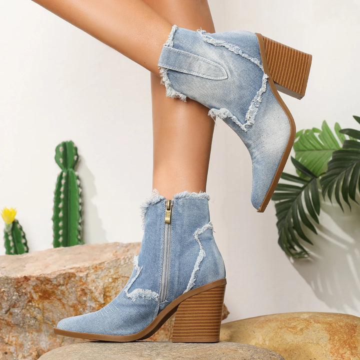 laura Denim Boots