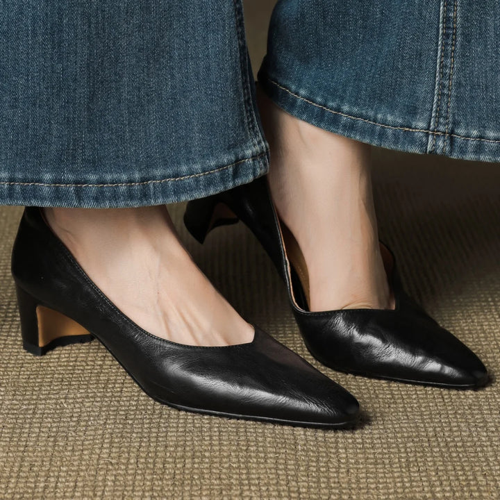 Trisha Leather Pumps