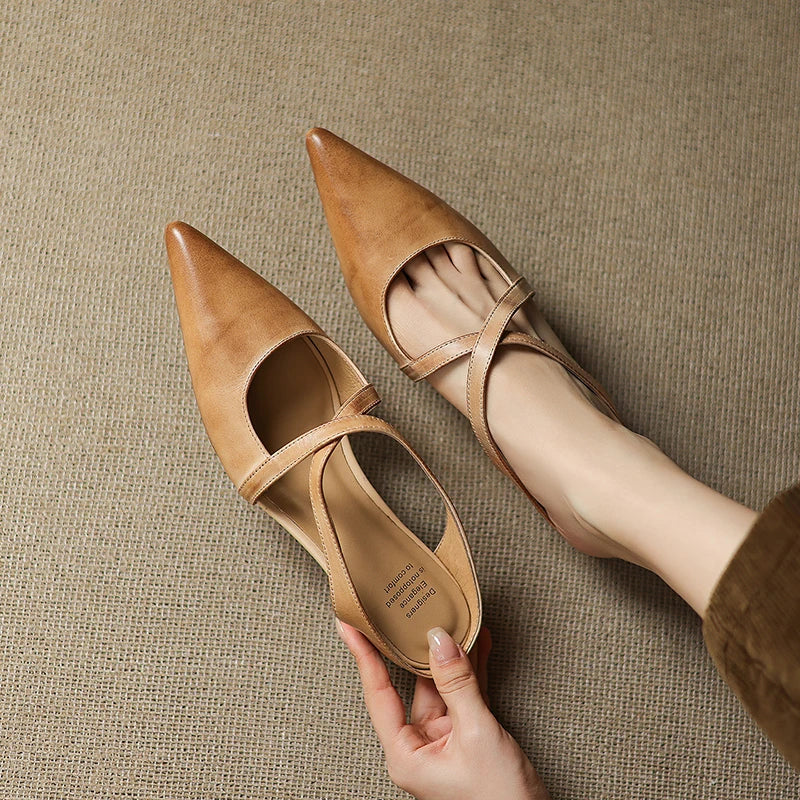Rebecca Leather Mules