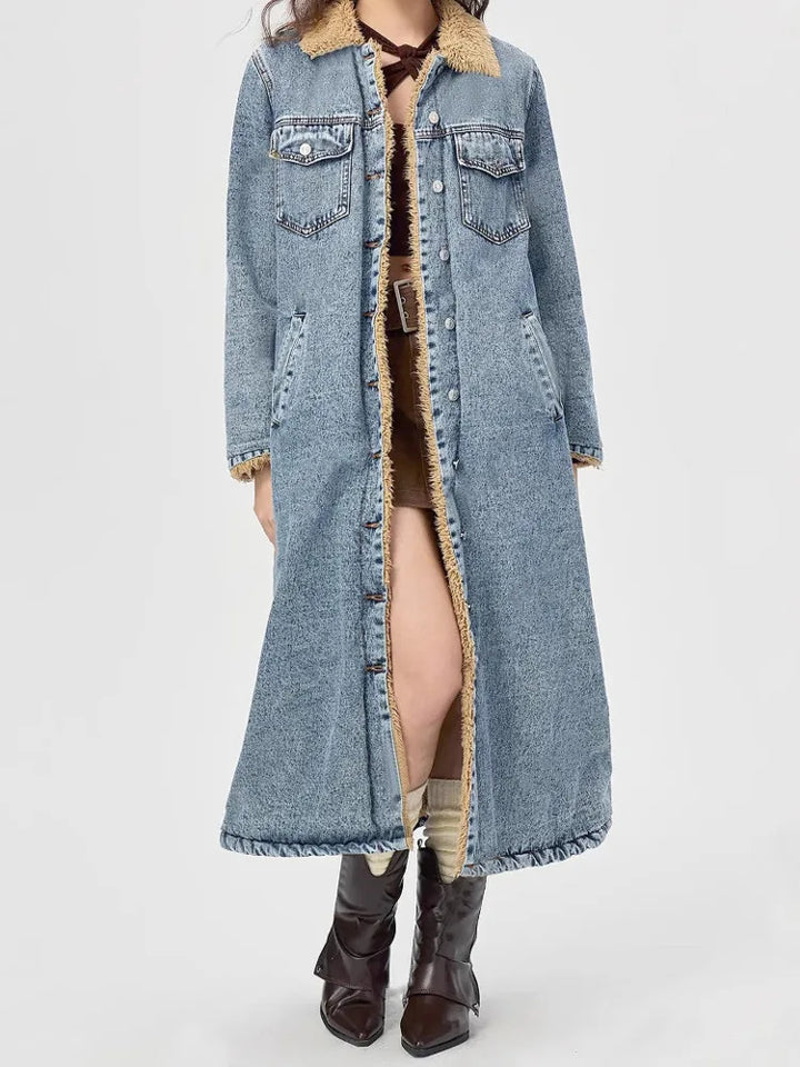 Rebecca Denim Long Coat